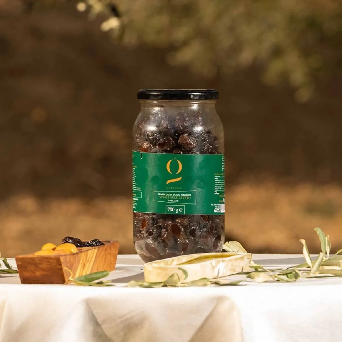 Sofralık Siyah Zeytin - 750 gr  Cam Kavanoz - Ürün Görseli 1