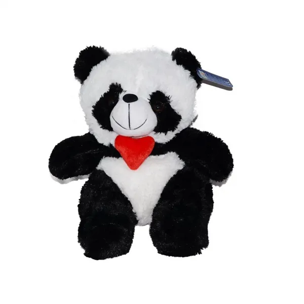 Peluş Kalpli Sevimli Panda 30 cm - Halley Oyuncak - Ürün Görseli 1