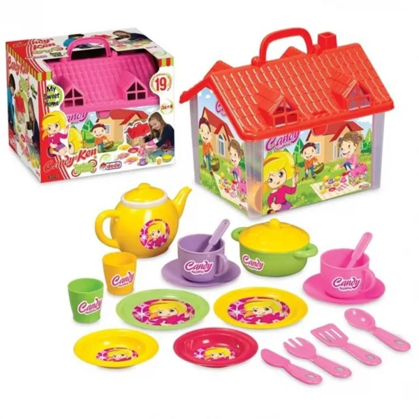 Dede Candy & Ken Ev Çay Set 03021 - Dede Oyuncak - Ürün Görseli 1