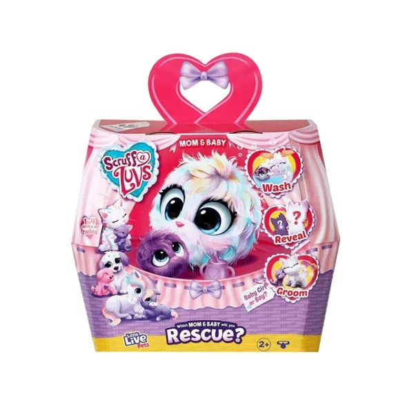 Scruff A Luvs Anne ve Yavrusu Sürpriz Kutu CRU09000 - Little Tikes - Ürün Görseli 1