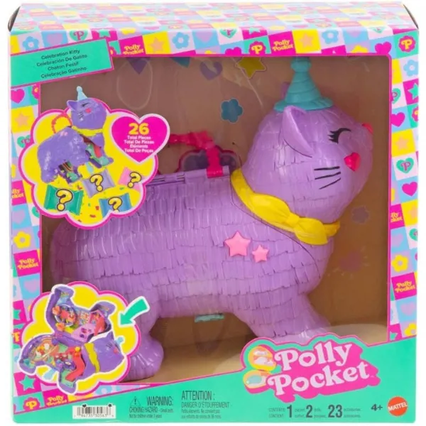 Polly Pocket Mini Doll Celebration Kitty Playset JFT90 - Polly Pocket - Ürün Görseli 1