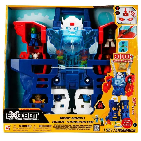 Sunman Oyun Set Exobot Mega Morph Robot Transformer 32prç. S01037201 - Sunman Oyuncak - Ürün Görseli 1