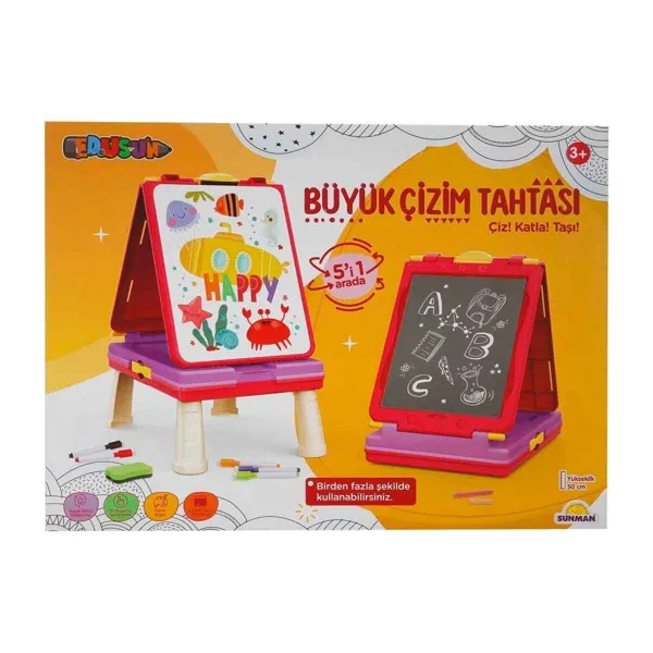 Sunman Yazı Tahtası Ayaklı 5In1 - Sunman Oyuncak - Ürün Görseli 1