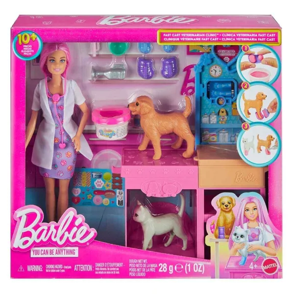 Barbie'nin Veteriner Kliniği Bebek ve Aksesuarları JFX93 - Barbie - Ürün Görseli 1