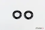 PUIG/20025N KIT RINGS ANODIZED FRONT FORK PROTECTOR C/BLK