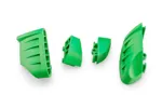 PUIG/20872V RUBBER ENDS BY PAIR FR SLIDERS PRO 2.0 C/GREEN