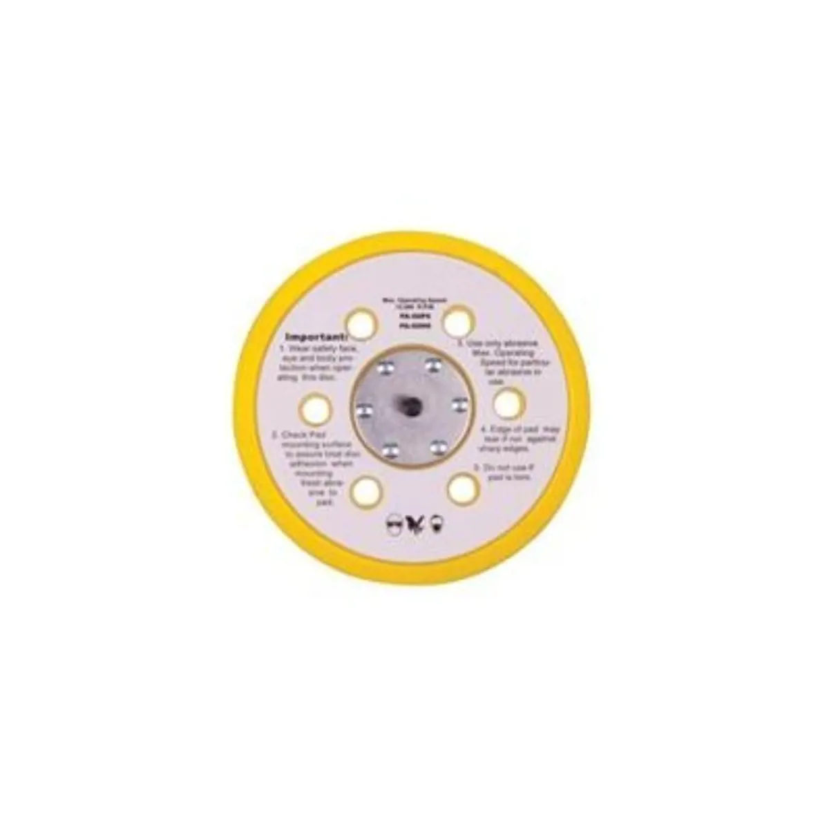 SAPPOWER 6 DELİKLİ ZIMPARA PEDİ (TABAN) 150MM  - Ürün Görseli 1