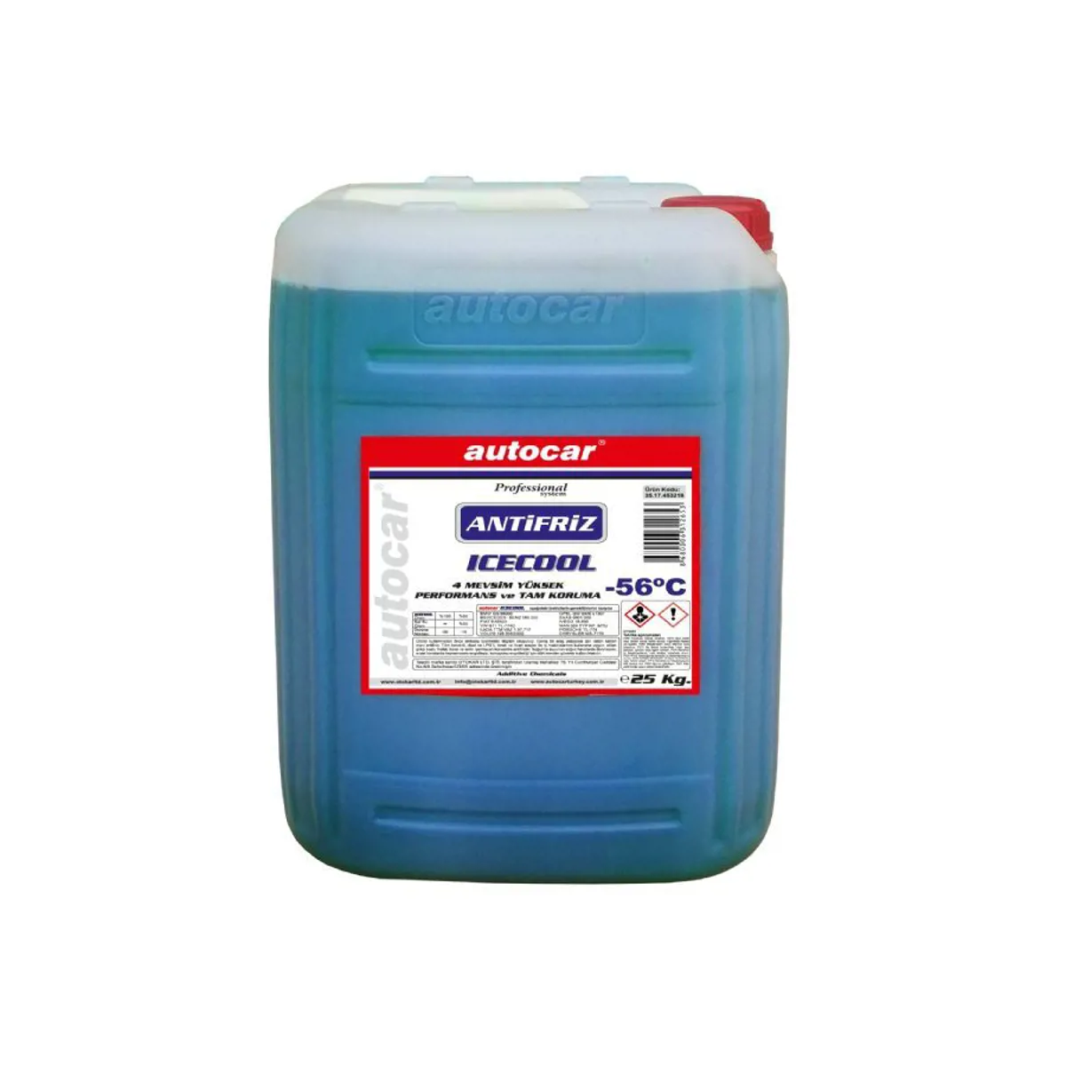 autocar -56c ICECOOL BL 25KG MAVİ ANTİFRİZ - BLUE ANTIFREEZ - Autocar - Ürün Görseli 1