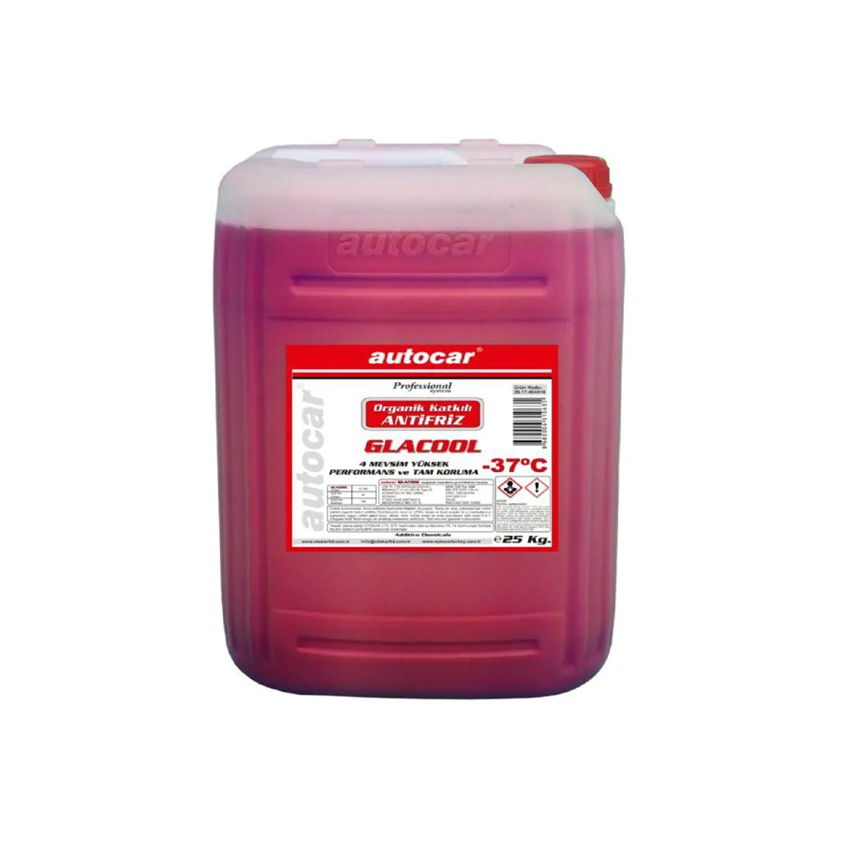 autocar KULL.HAZIR -37c GLACOOL RE 25KG ORGANİK KIRMIZI ANTİFRİZ - Autocar - Ürün Görseli 1