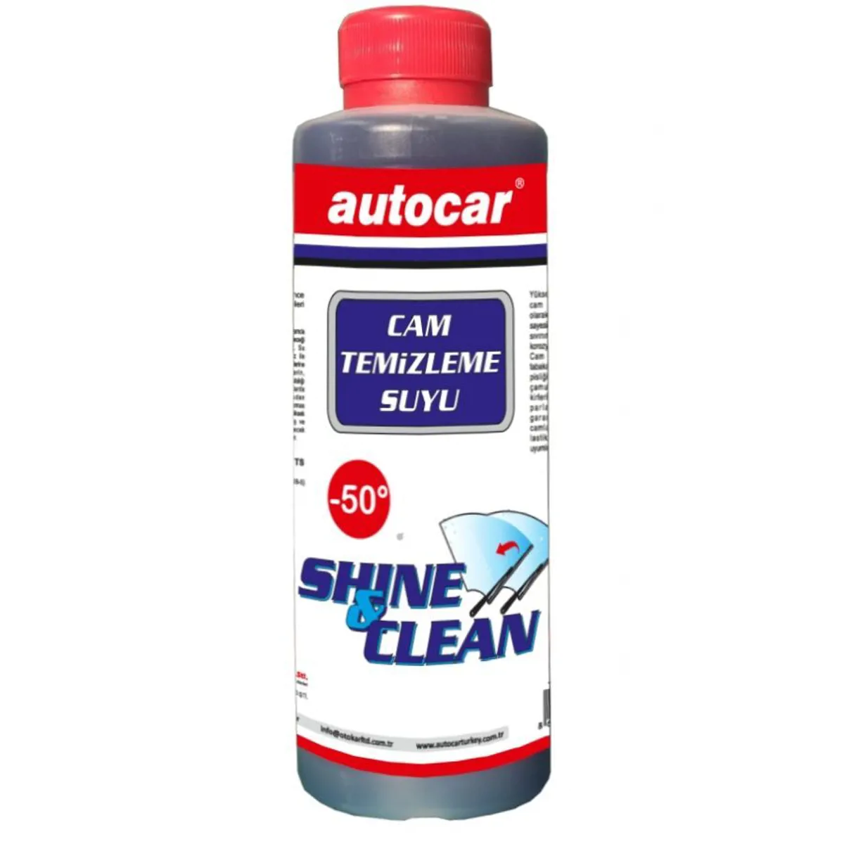 autocar -50° CAM TEMİZLEME SUYU 250ML 1KL/48 ADET - Autocar - Ürün Görseli 1