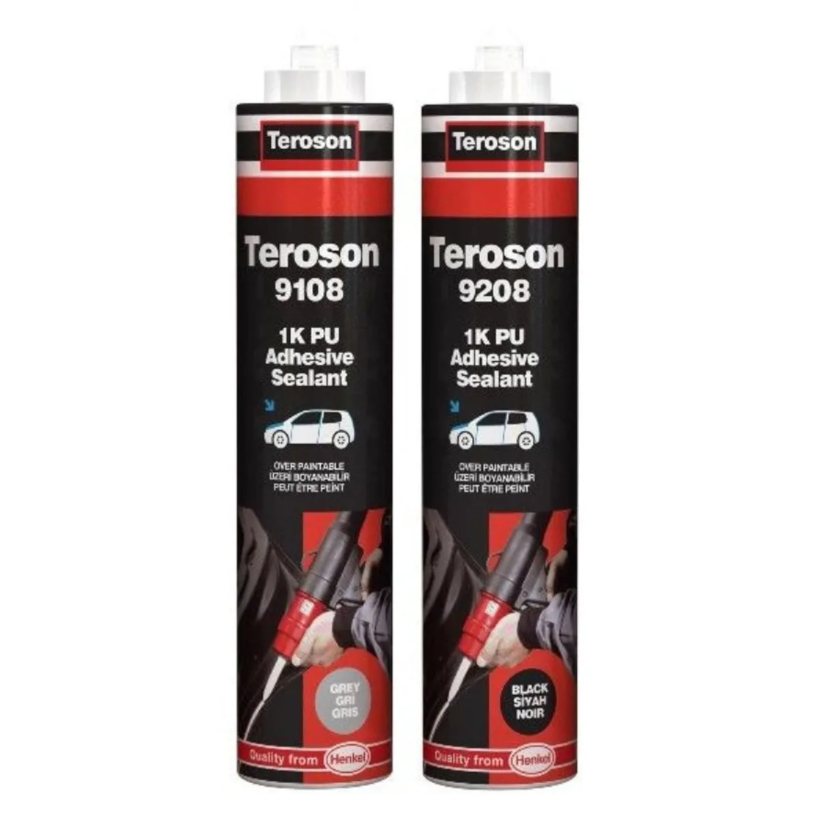 TEROSON 9208 SİYAH MASTİK KARTUŞ 280ML -BLACK   - Teroson - Ürün Görseli 1