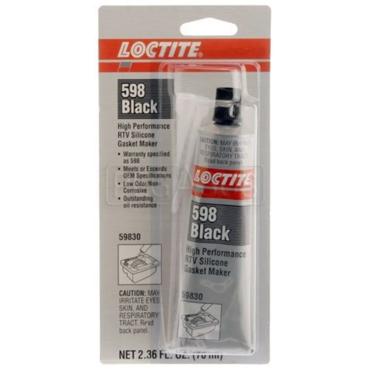 LOCTITE 598 RTV S.SİYAH SIVI CONTA 80 ML                   - Loctite - Ürün Görseli 1
