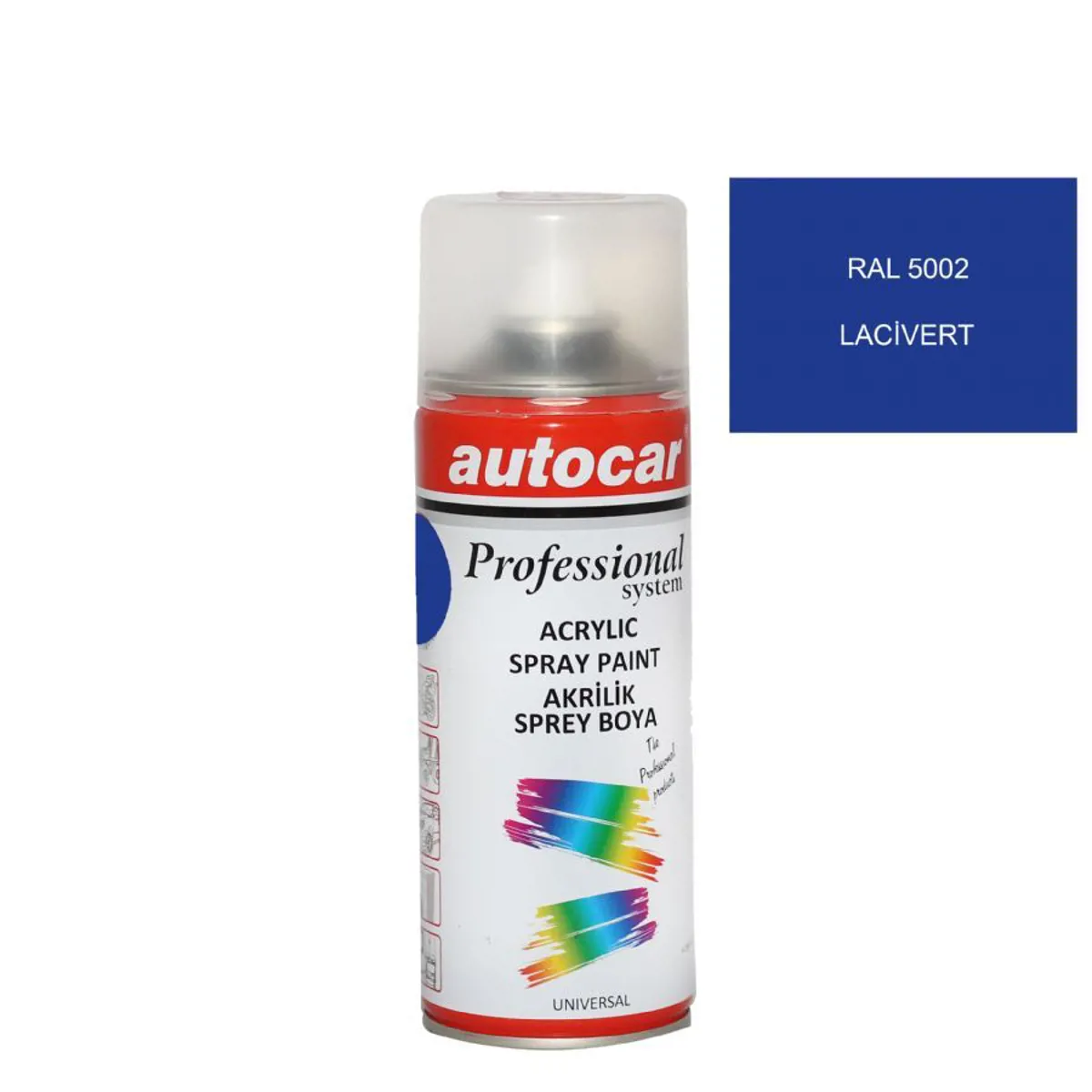 autocar RAL 5002 LACİVERT ACRYLIC SPREY BOYA 400 ML -ULTRAMARİNE BLUE - Autocar - Ürün Görseli 1