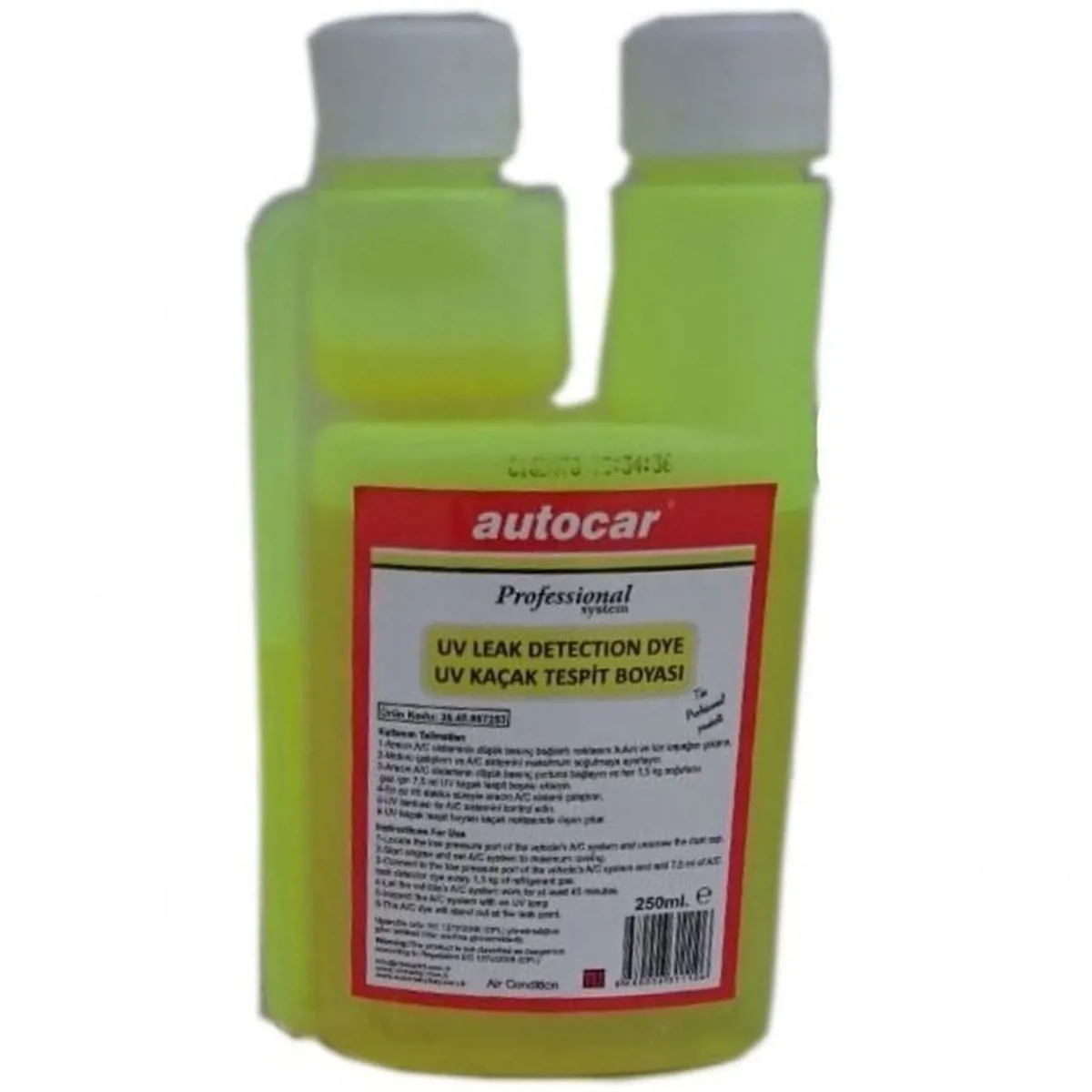 autocar UV. KAÇAK TESPİT BOYASI FOSFORLU 250 ML  - Autocar - Ürün Görseli 1