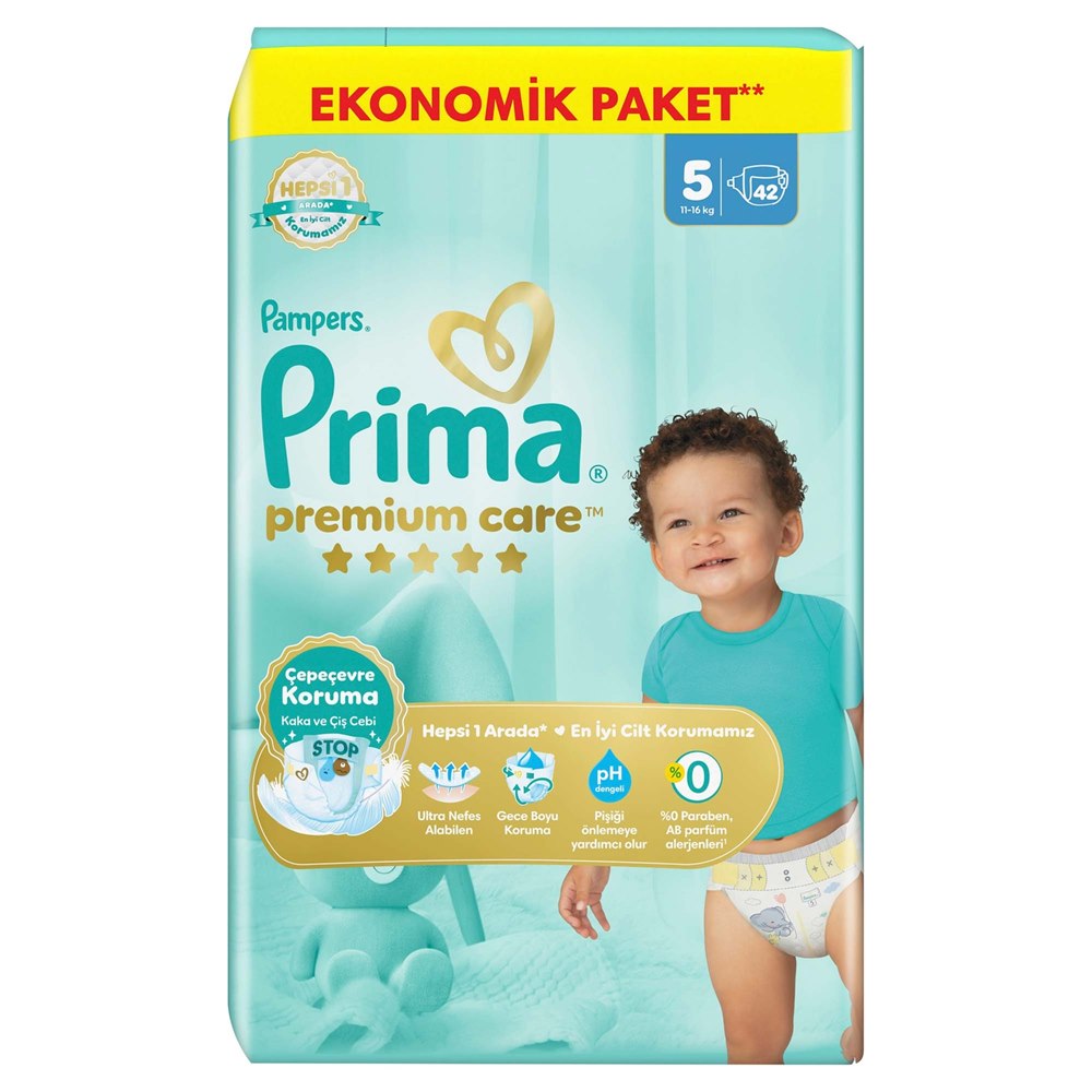 Prima Premium Care Bebek Bezi Ekonomik Junior 42'li