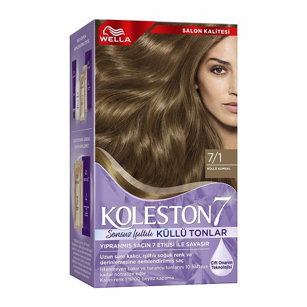 Koleston Set Saç Boyası 7/1 Küllü Kumral