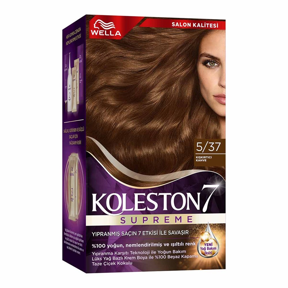 Koleston Tüp Saç Boyası 5/37 Kışkırtıcı Kahve