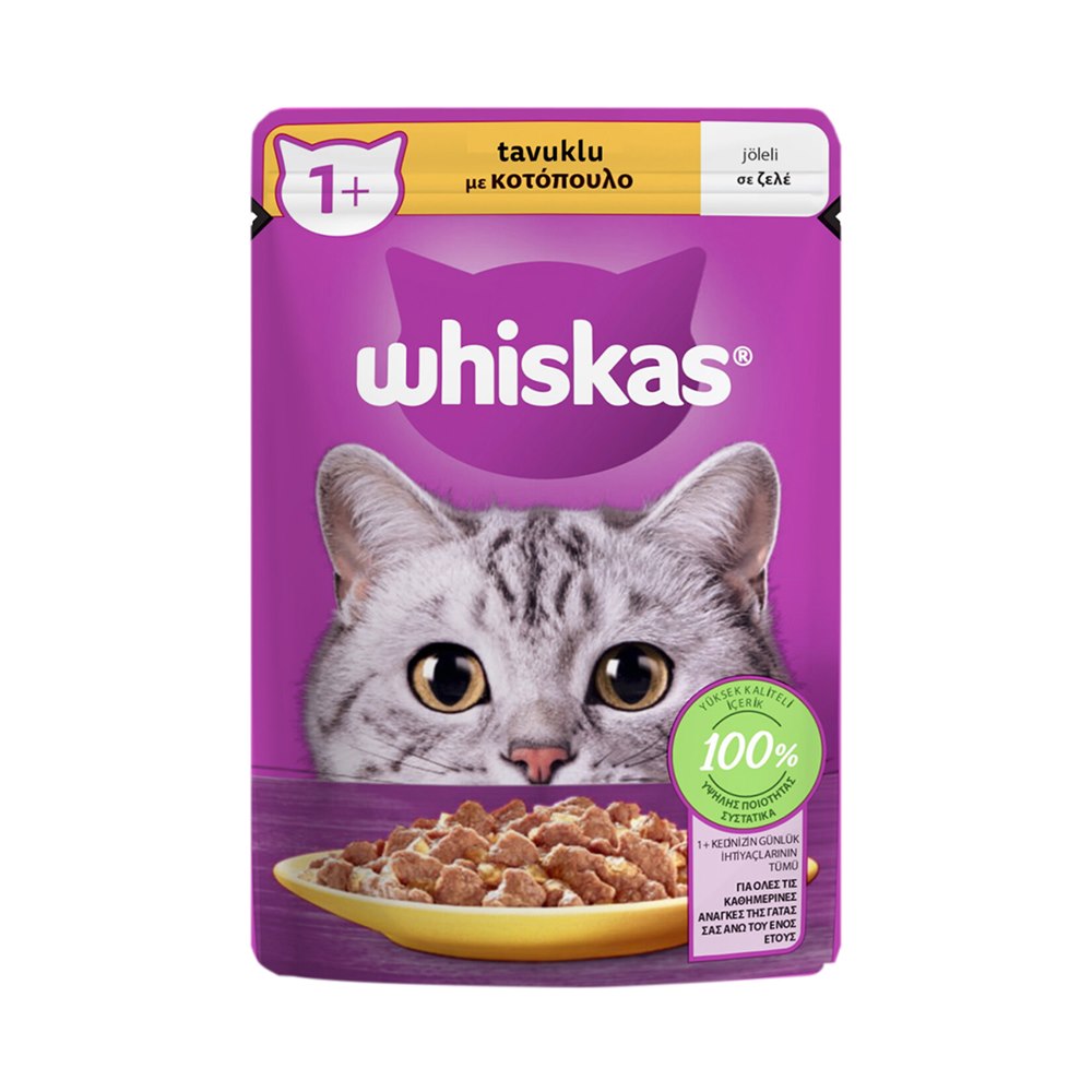 Whiskas Yaş Kedi Maması Tavuklu 85 g