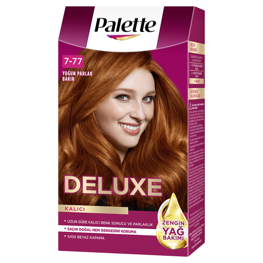 Palette Deluxe Saç Boyası 7-77 Yoğun Parlak Bakır