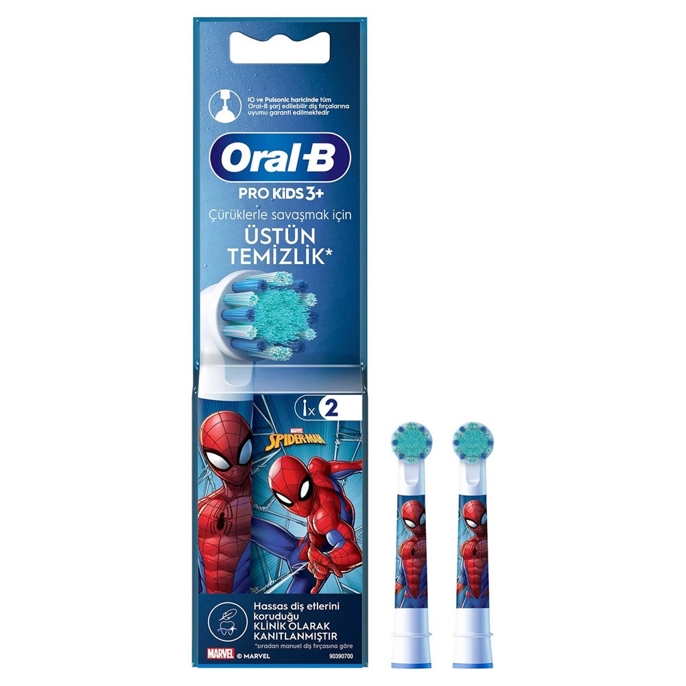Oral-B Yedek Fırça Başlığı Spiderman 2'li