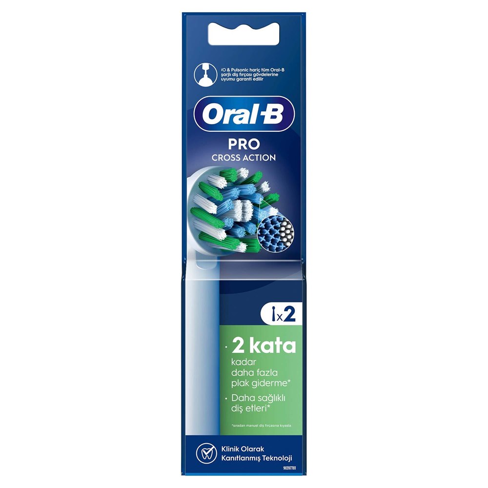 Oral-B Yedek Fırça Başlığı Cross Action 2'li