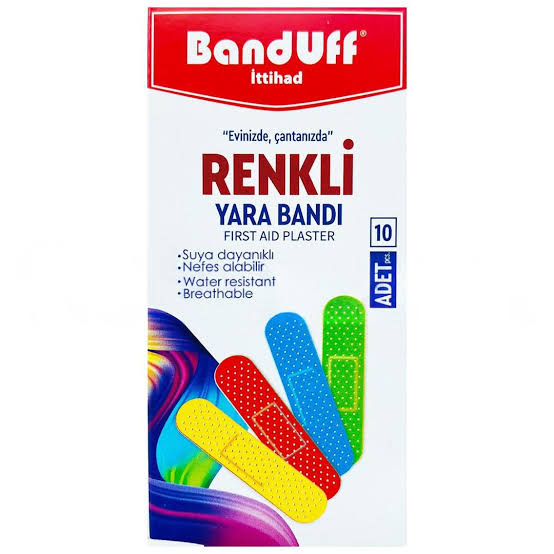 Banduff Yara Bandı Renkli 10'lu