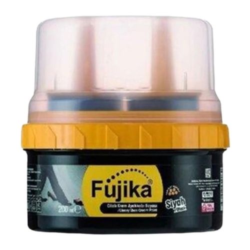 Fujika Ayakkabı Boyası Siyah Cilalı Çift Sünger 150 ml