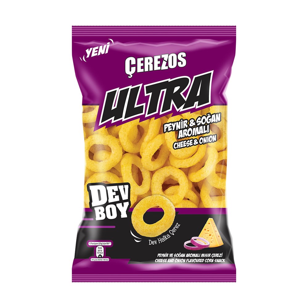 Çerezos Ultra Dev Boy Peynir ve Soğan Aromalı 150 g
