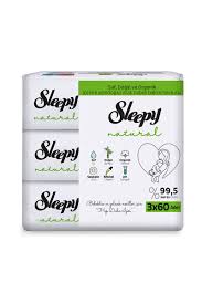 Sleepy Natural Islak Mendil 3×60'lı