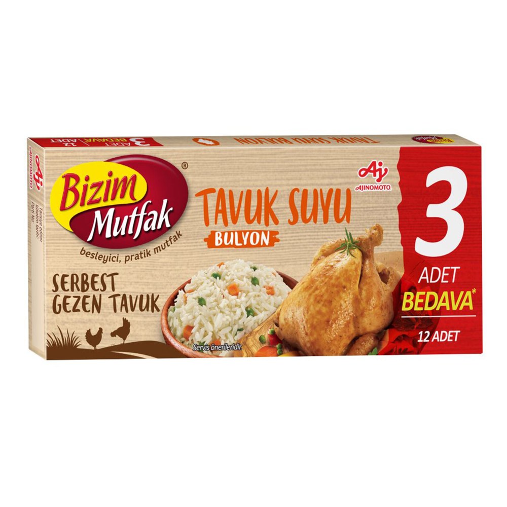 Bizim Mutfak Tavuk Bulyon 12'li 120 g