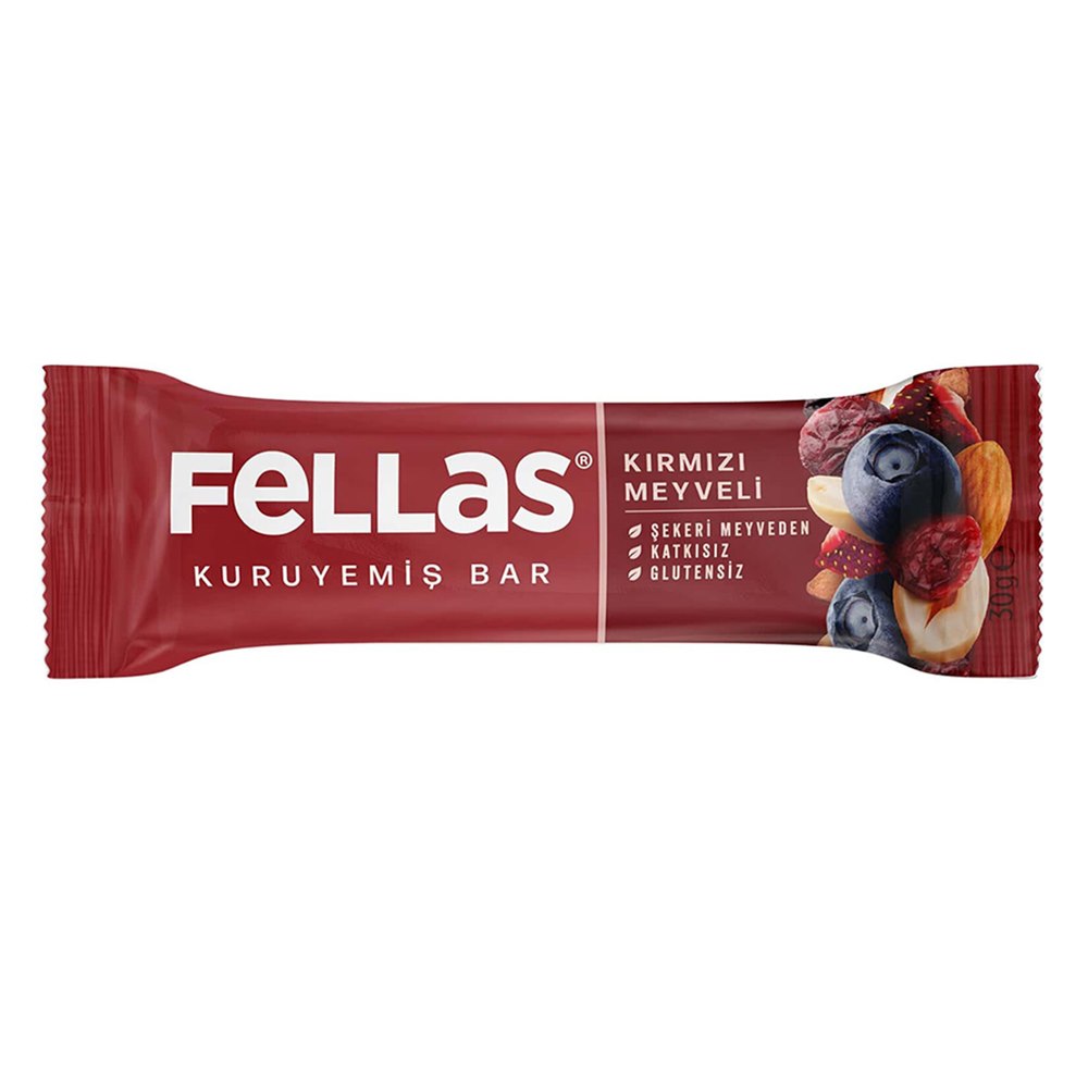 Fellas Kırmızı Meyveli Kuruyemiş Bar 30 g