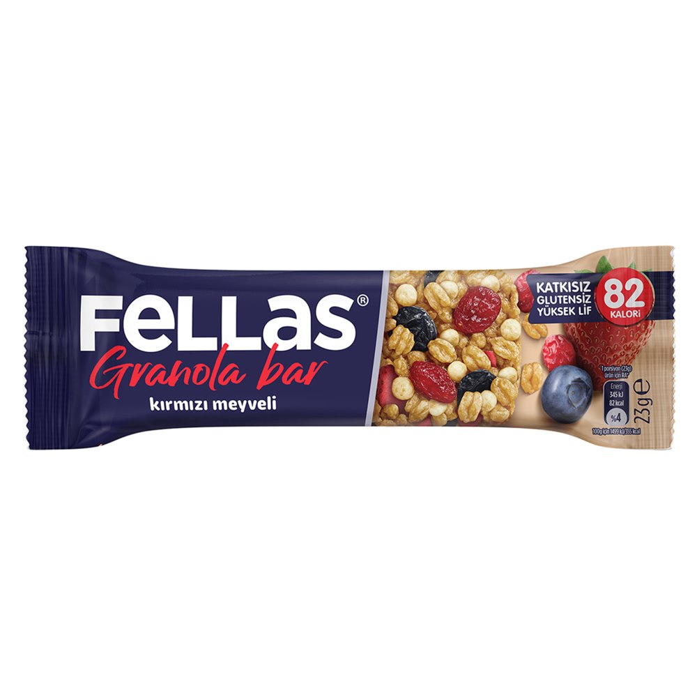 Fellas Granola Bar Kırmızı Meyveli 23 g