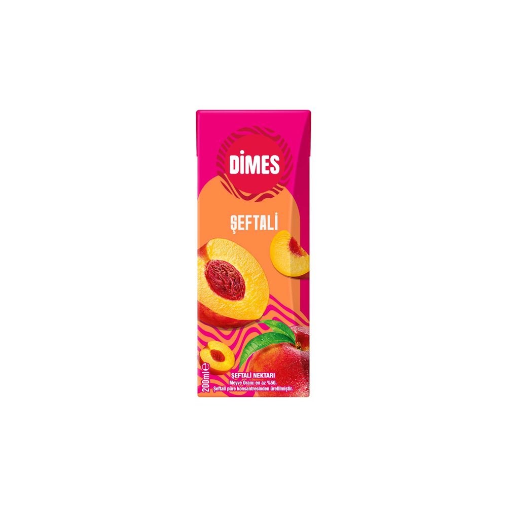 Dimes Şeftalili Meyve Suyu 200 ml