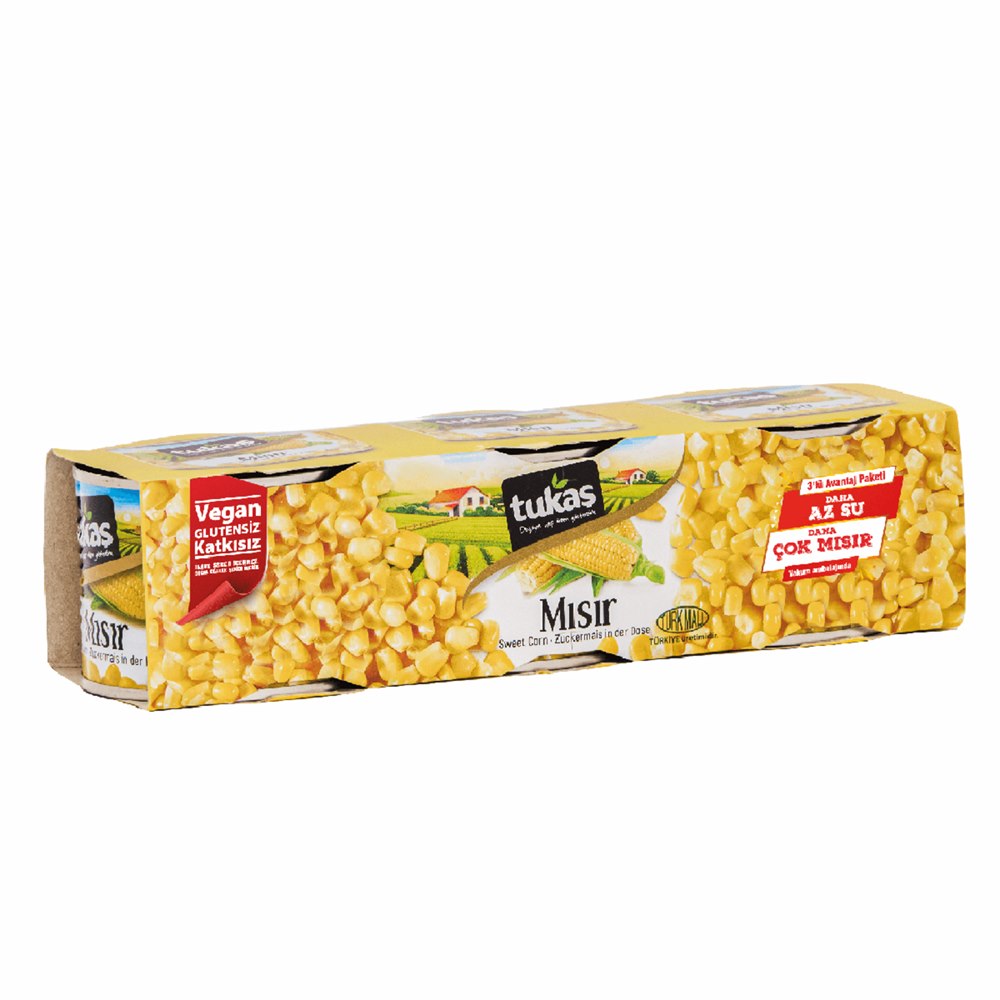 Tukaş Mısır Konservesi 3×150 g