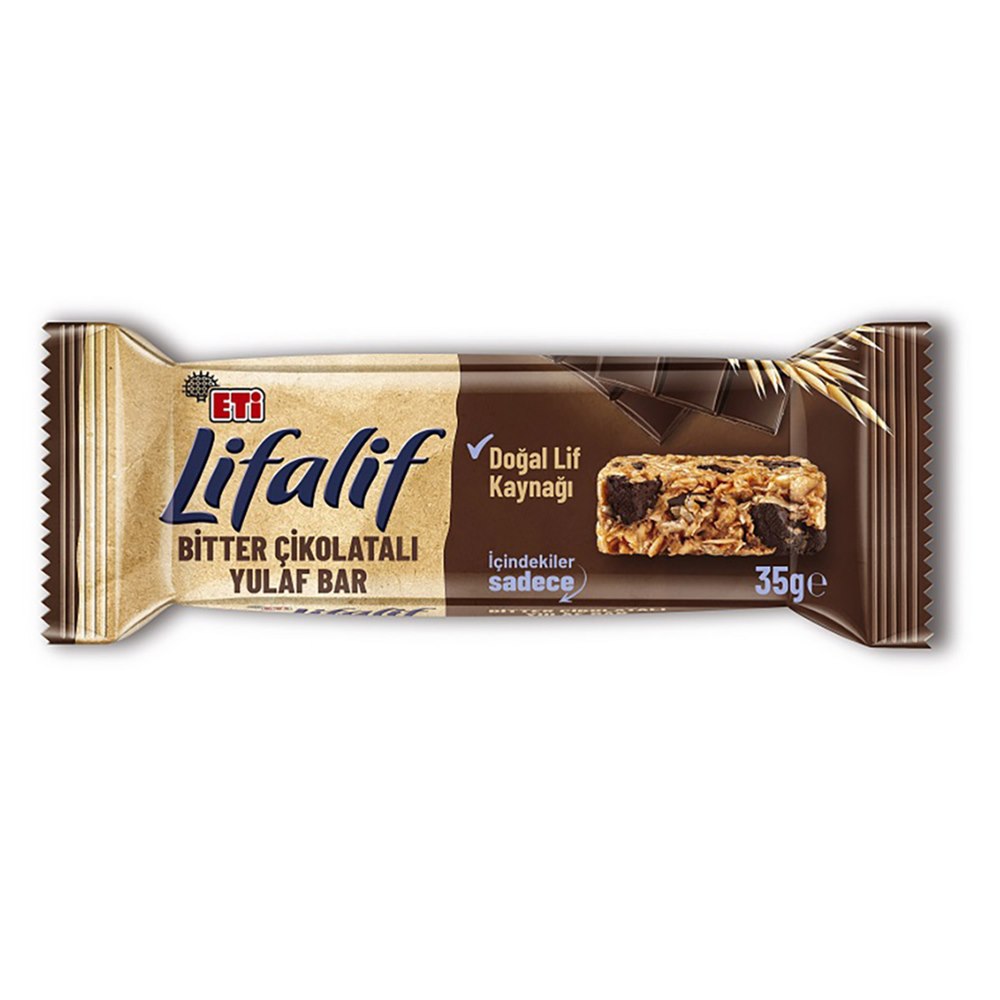 Eti Lifalif Bitter Çikolatalı Yulaf Bar 35 g