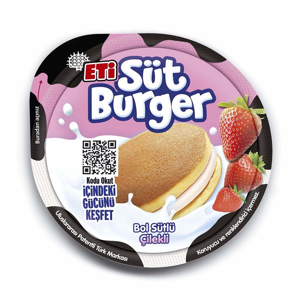 Eti Süt Burger Çilekli Kek 35 g