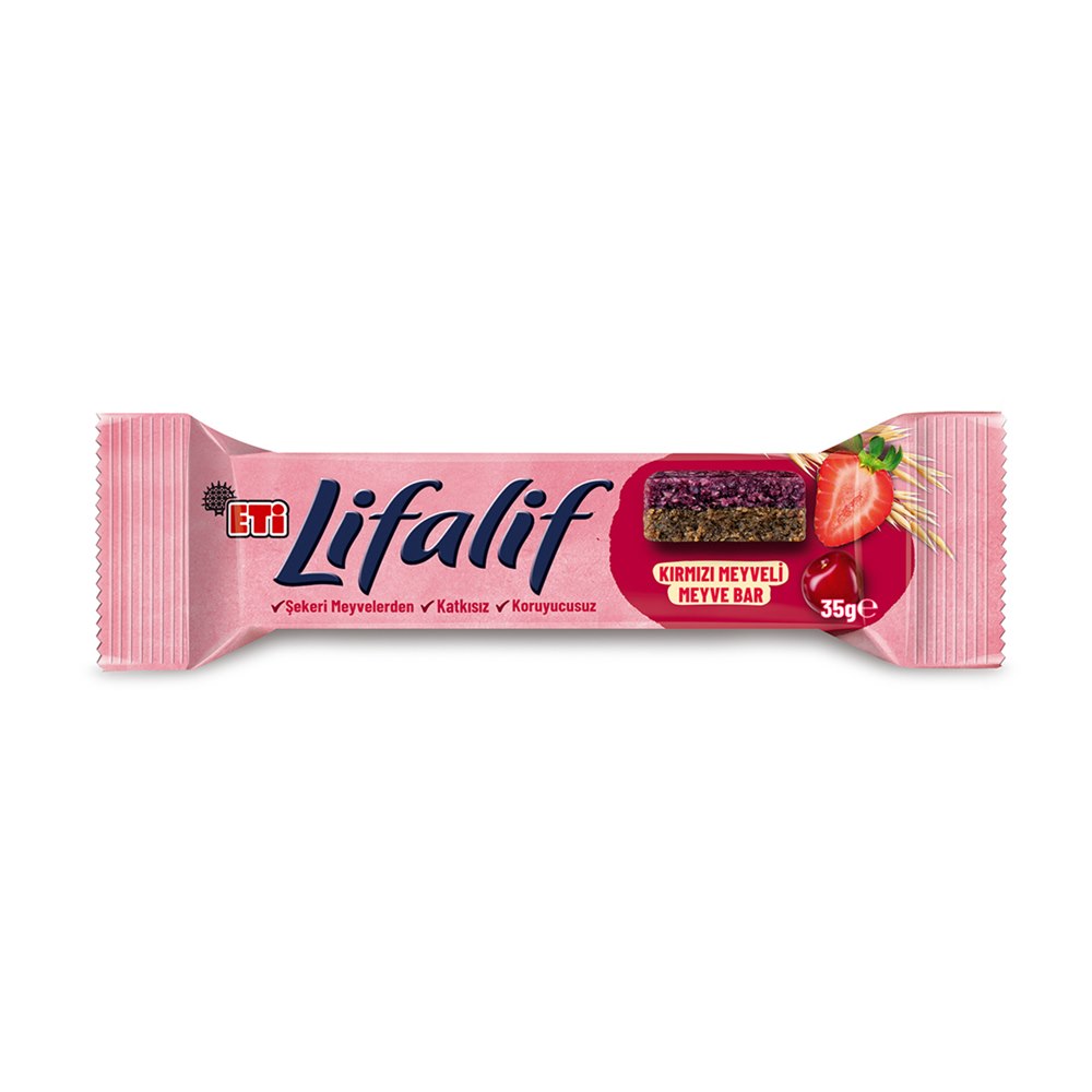 Eti Lifalif Meyveli Bar Kırmızı Meyveli 35 g
