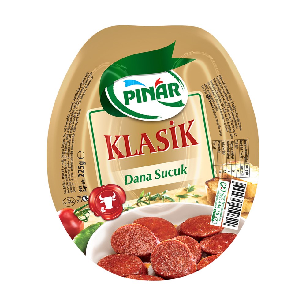 Pınar Klasik Dana Kangal Sucuk 180 g