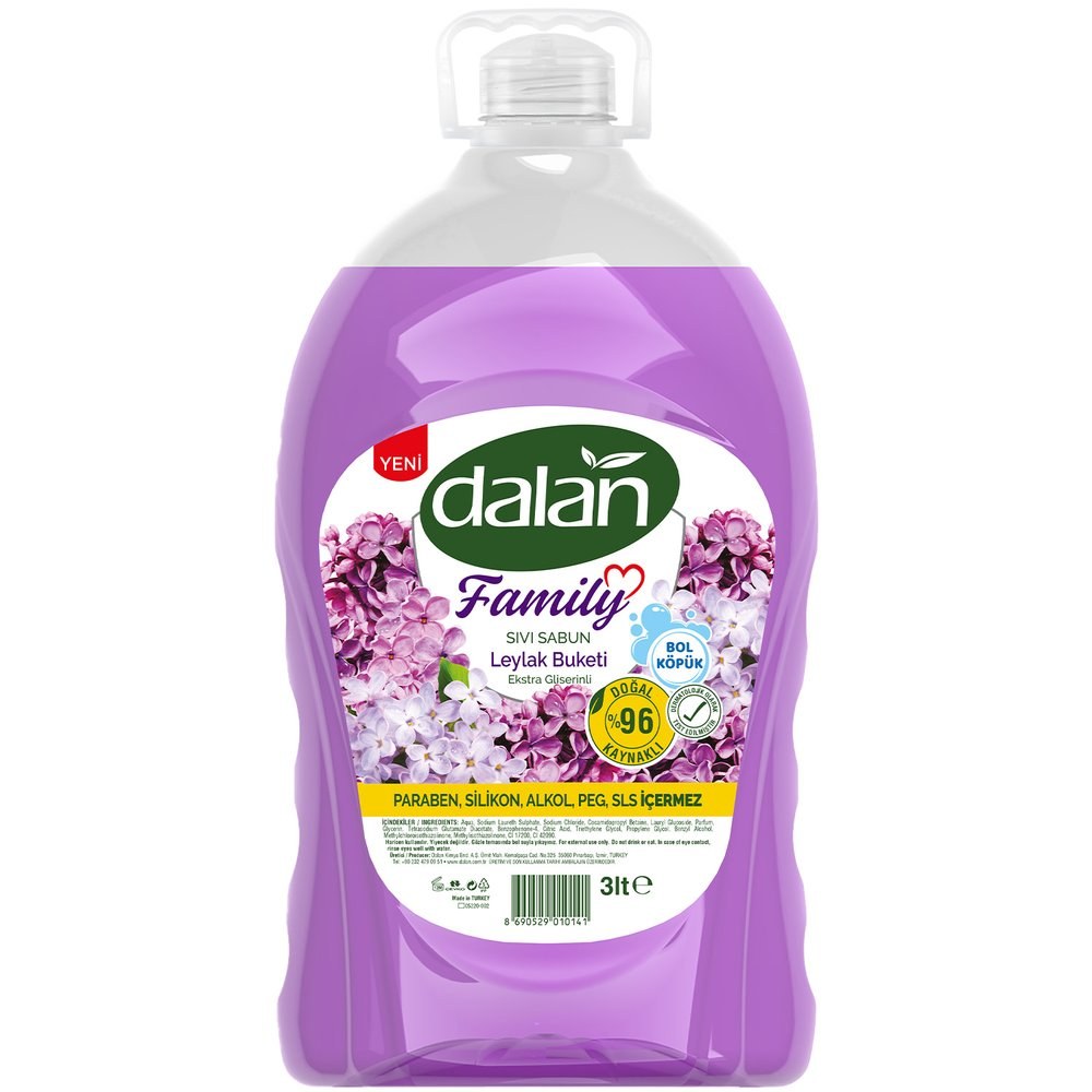 Dalan Family Sıvı Sabun Leylak 3 L
