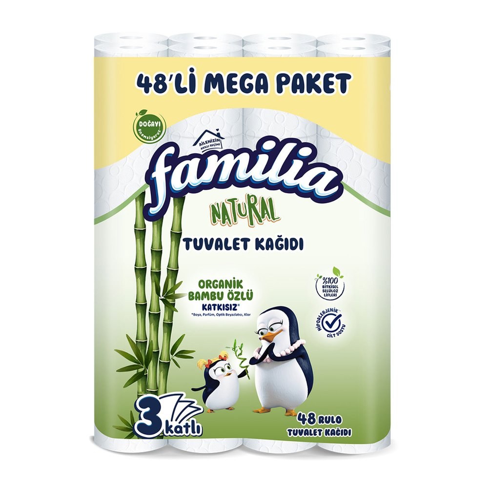 Familia Organik Bambu Tuvalet Kağıdı 48'li