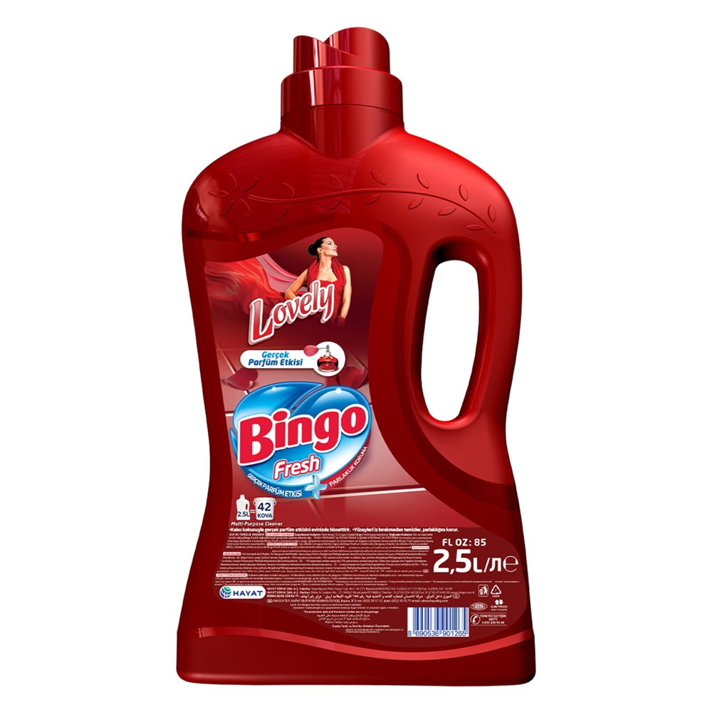 Bingo Fresh Yüzey Temizleyici Lovely 2,5 L