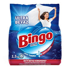 Bingo Matik Toz Çamaşır Deterjanı Ultra Beyaz 1,5 kg