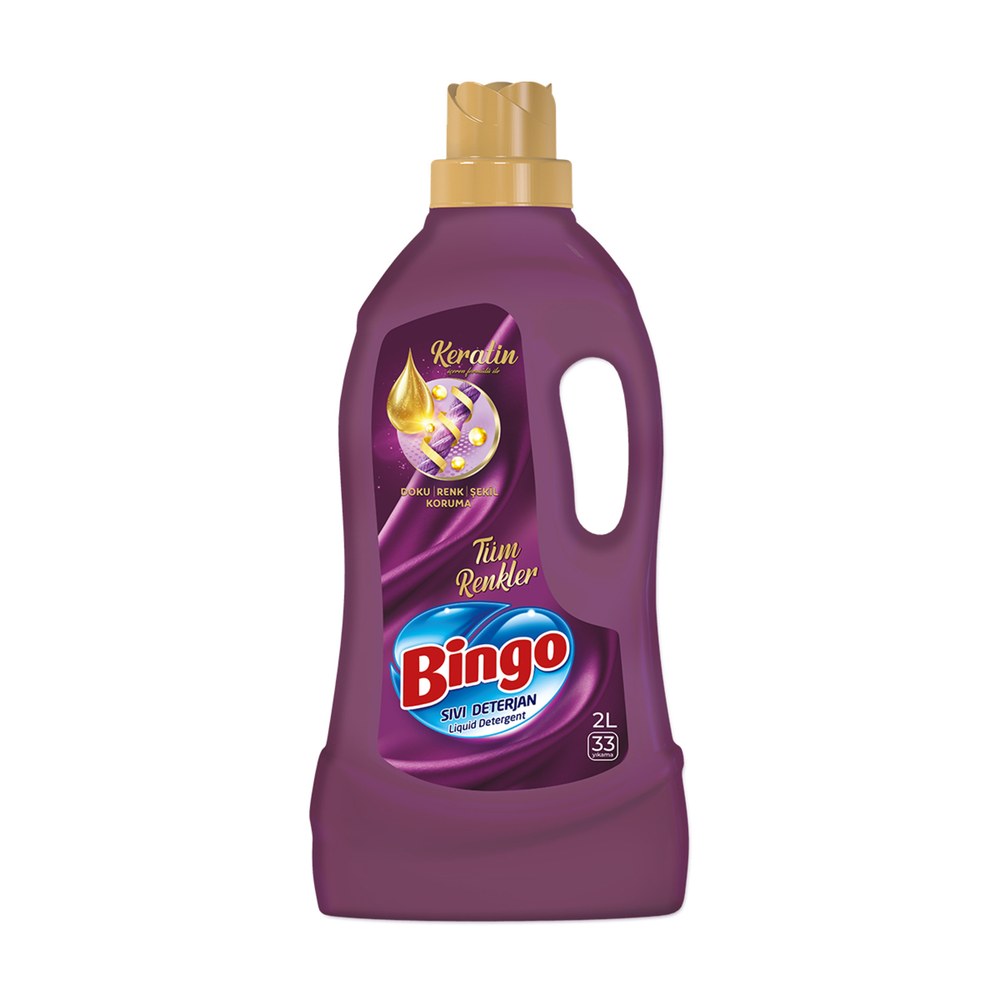 Bingo Sıvı Bakım Çamaşır Deterjanı Onaran Koruma Keratinli 4000 ml