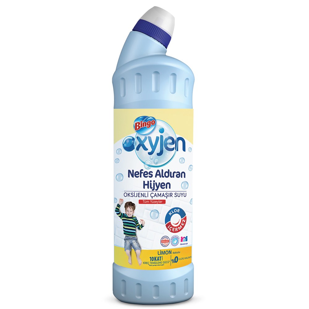 Bingo Oksijenli Çamaşır Suyu Nefes Aldıran Limon 750 ml