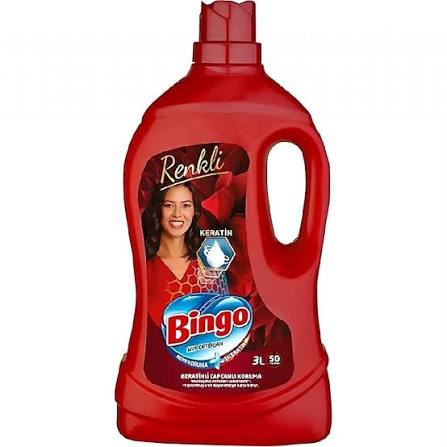 Bingo Sıvı Çamaşır Deterjanı Renkliler Bakım 3000 ml