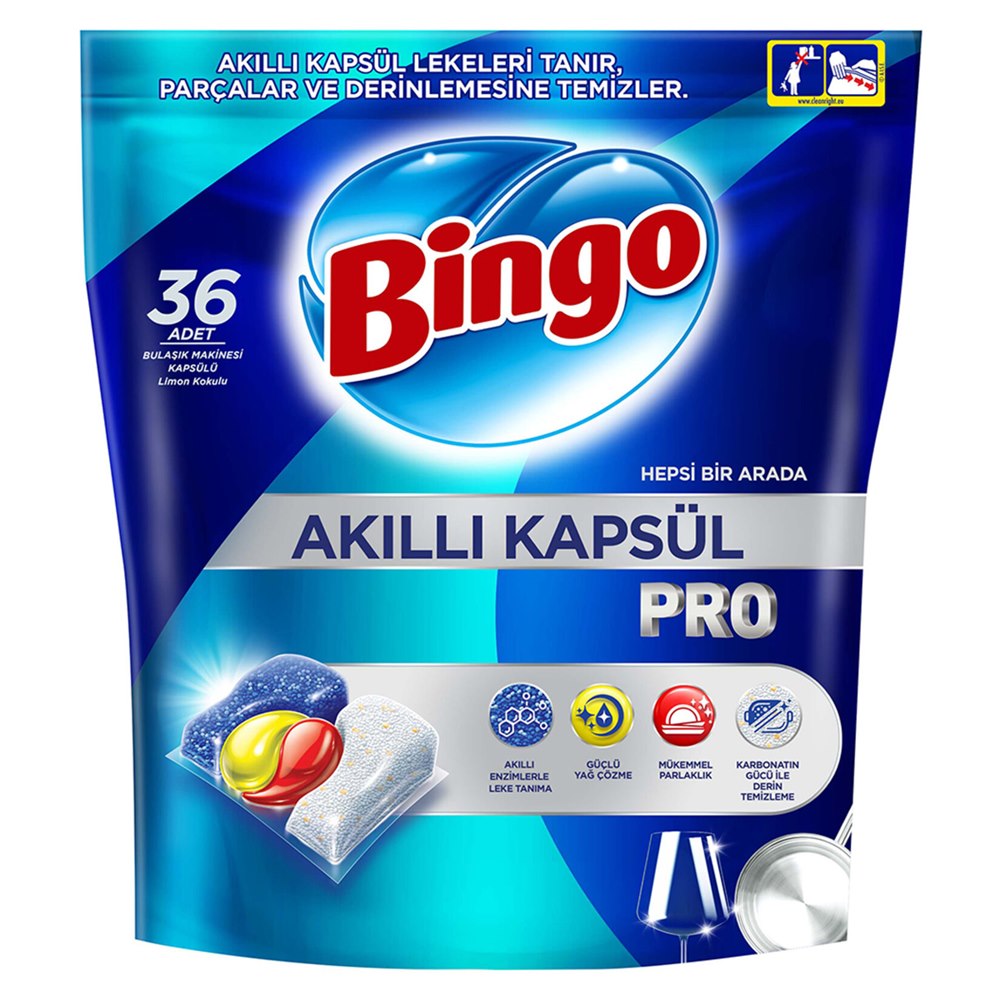 Bingo Akıllı Bulaşık Makinesi Kapsülü Pro 36'lı 493,2 g