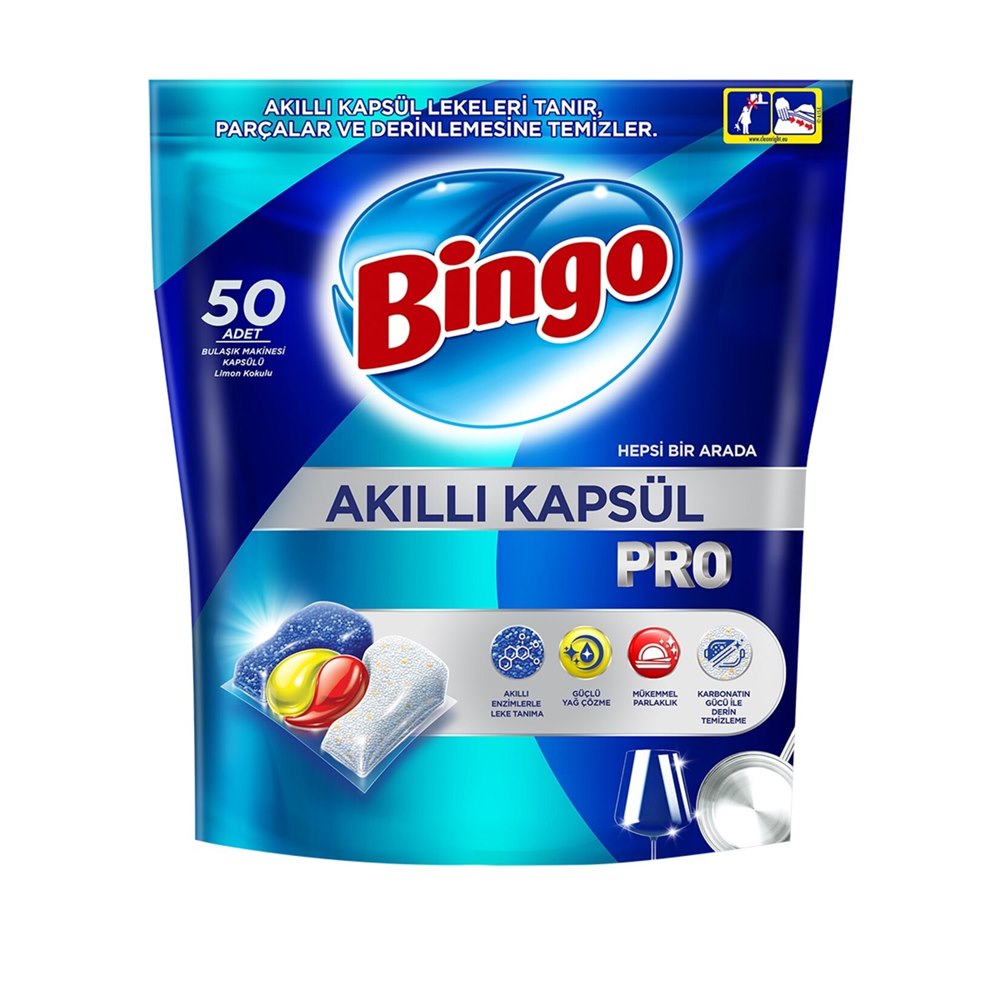 Bingo Akıllı Bulaşık Makinesi Kapsülü Pro 50'li 685 g
