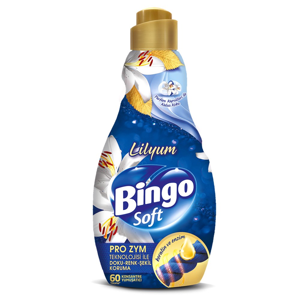 Bingo Soft Konsantre Çamaşır Yumuşatıcı Lilyum 1440 ml