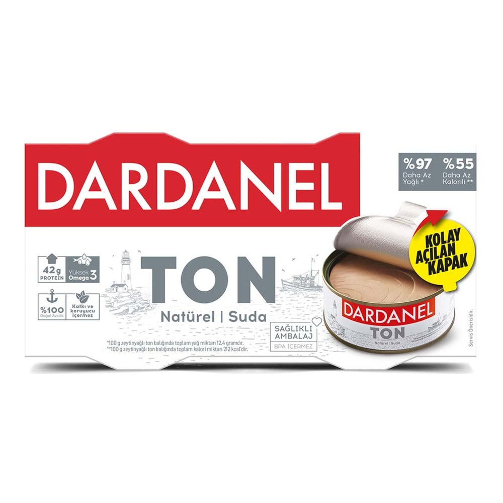 Dardanel Ton Balığı Az Yağlı 4×140 g