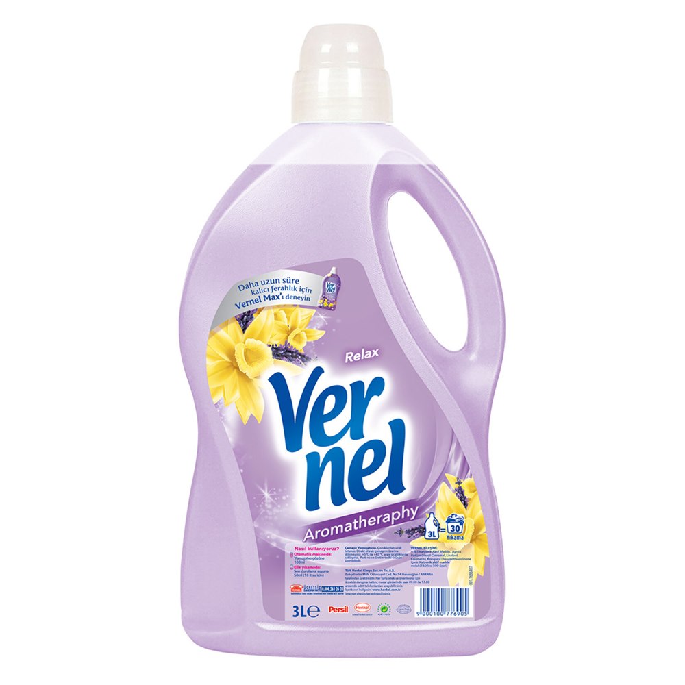 Vernel Çamaşır Yumuşatıcısı Relax 3 L